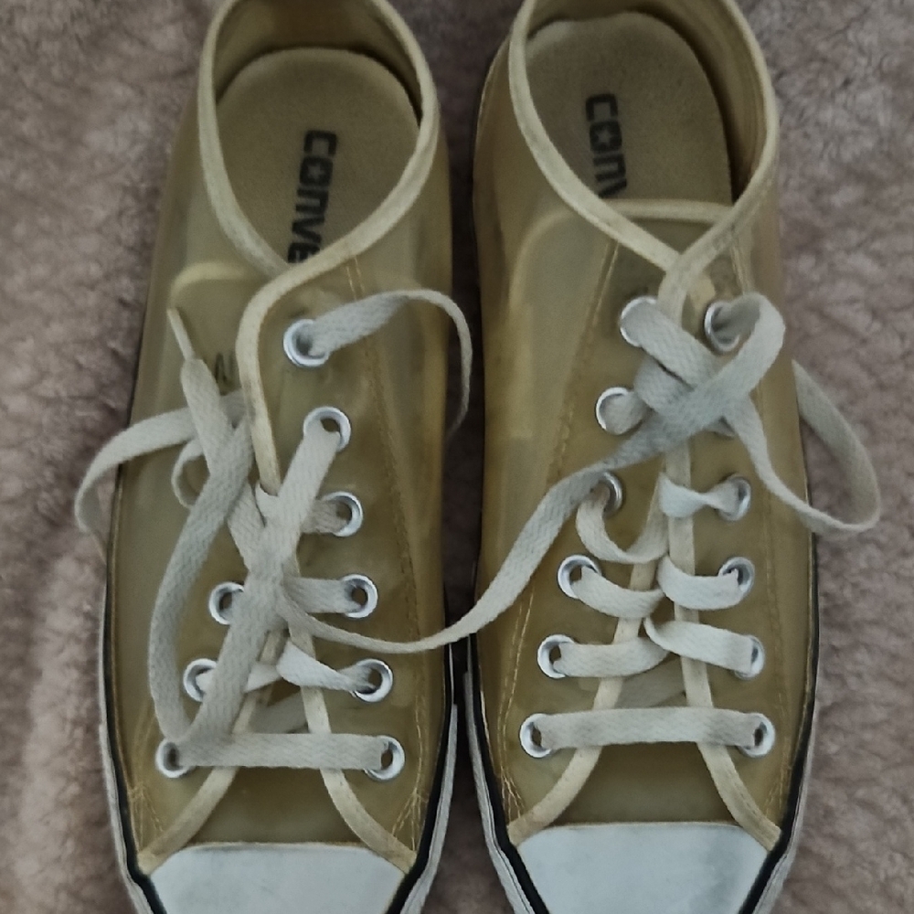 Converse Beige Canvas Sneakers